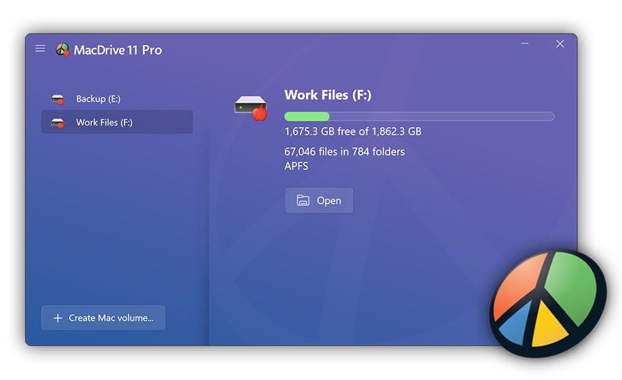 MacDrive screenshot